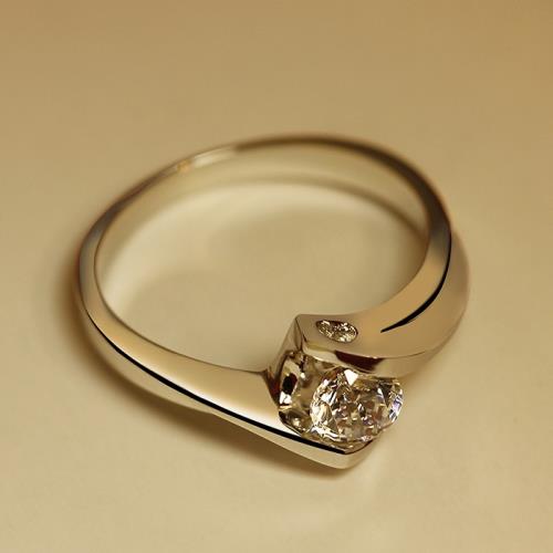 鉆石純銀鍍鉑金戒指女大號SONA鉆結婚戒潮女網紅韓版時尚高級禮物