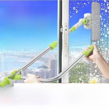 擦玻璃器家用單雙面高層擦U型伸縮桿高樓擦外窗玻璃刷清潔工具刮