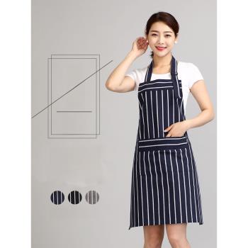 圍裙家用廚房日式男士做飯韓版純棉網紅2023新款圍裙女夏季新款