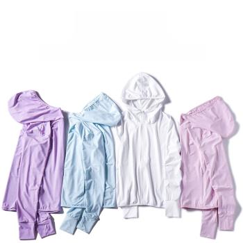 UPF50冰絲女款戶外透氣防曬衣