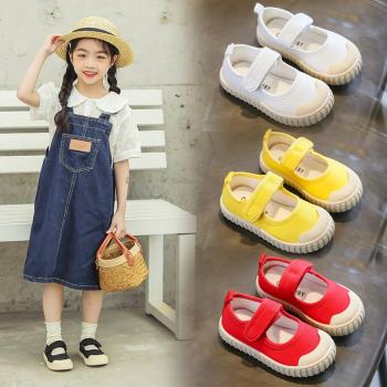 春季學生韓版寶寶兒童帆布鞋