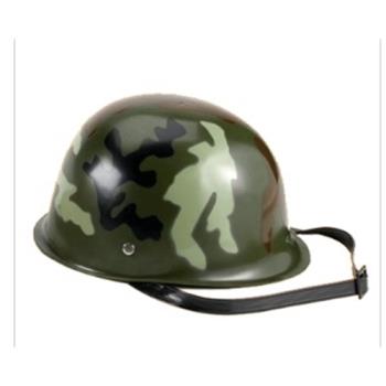 迷彩鋼盔演出軍裝頭盔兒童軍旅舞蹈演出服配套帽子塑料迷彩頭盔