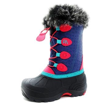 兒童雪地靴女童防水防滑男童滑雪鞋加厚加絨保暖寶寶靴子2023新款