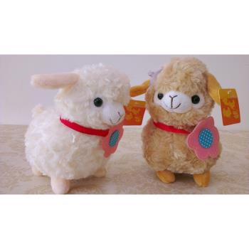 山羊小綿羊公仔汽車吸盤掛件羊駝布娃娃婚慶抓機羊年玩偶毛絨玩具