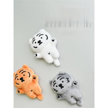MUZIKTIGER躺肥虎韓國正版毛絨動物冰箱貼磁貼3D立體創意裝飾貼