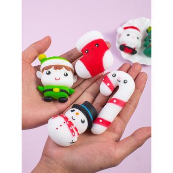 圣誕節兒童捏捏樂解壓玩具大號老人雪人減壓玩具活動小禮品