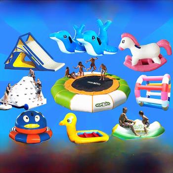 充氣水上玩具蹦蹦床跳床蹺蹺板滑梯風火輪兒童海洋球池游樂園設備