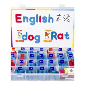 26個英文字母磁力貼自然拼讀早教教具自然拼讀磁鐵益智玩具abcd