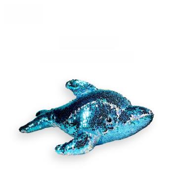 貝林自然世界炫彩系列亮片海豚雙色DIY海洋博物文創紀念品