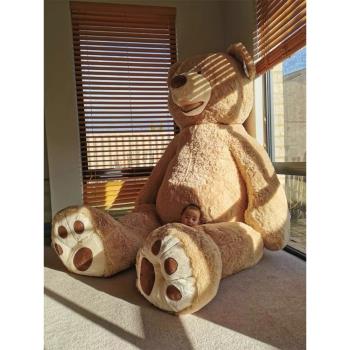 正版美國大熊2米6超大號泰迪熊毛絨玩具公仔特大娃娃3米4巨型玩偶