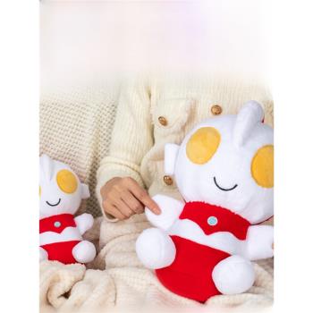 正版經典奧特曼毛絨玩具布娃娃女孩抱著睡公仔玩偶小禮物