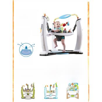 美國Evenflo跳跳椅嬰幼兒童益智音樂彈學步解放雙手4-18月寶寶蹦