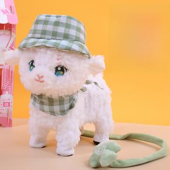 仿真小羊玩偶會唱歌跳舞走路的玩具寶寶學說話的毛絨公仔兒童禮物
