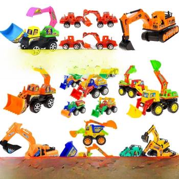 新款促銷大號挖土機工程車玩具車地攤貨源義烏小禮品兒童玩具發批