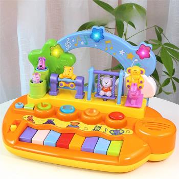 谷雨兒童電子琴寶寶音樂拍拍鼓嬰幼兒早教益智玩具1-3歲禮物生日