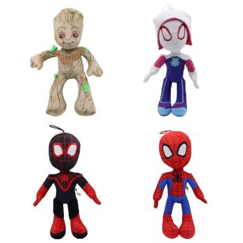 爆款蜘蛛俠平行宇宙電影周邊公仔Spider-Man毛絨玩具
