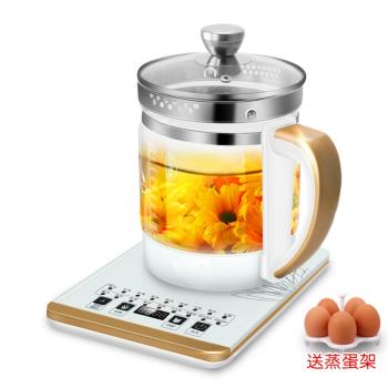 110V伏養生壺加厚玻璃電熱燒水壺花茶黑茶煮茶器出口北韓美加日本