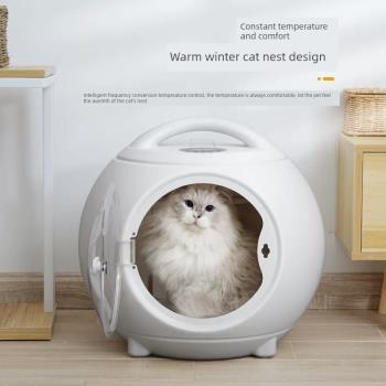 110V寵物烘干箱便攜式手提圓形貓咪狗狗洗澡毛發吹水機熱風烘干機