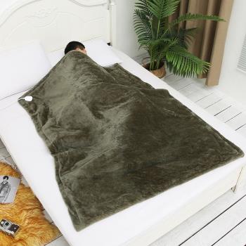 暖身毯電熱毯跨境美規110V外貿加厚法蘭絨單人電加熱蓋毯
