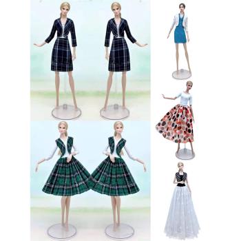 30厘米娃娃衣服兒童女童娃衣玩具配件換裝時裝套裝禮服西裝連衣裙