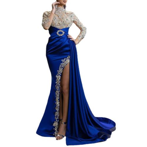 chinese dress ladies Elegant Sydney Navy Maxi Dress