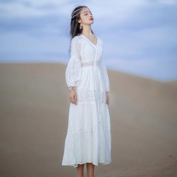 沙漠異域風情拍照顯瘦仙氣裙子