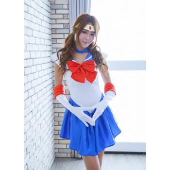 美少女戰士水冰月cos 舞臺 party 漫展 表演服