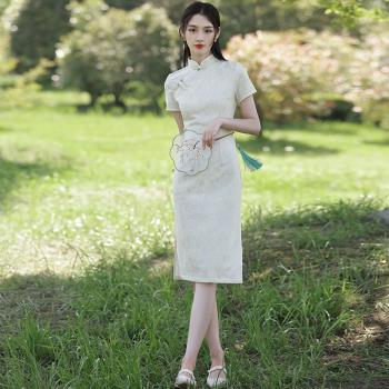 改良版旗袍2025年新款民國小個子清新復古日常連衣裙少女年輕款女