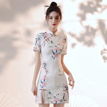 蝕骨旗袍2025年新款年輕款復古中國風女裝女夏民國少女改良連衣裙