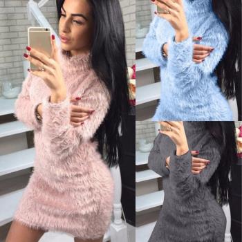 Party Bodycon Mini Dress Bandage Knitted Female毛衣連衣裙