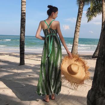 超仙波西米亞泰國海邊度假沙灘裙