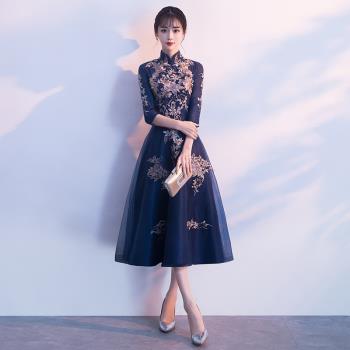 年會春季中式大合唱旗袍晚禮服