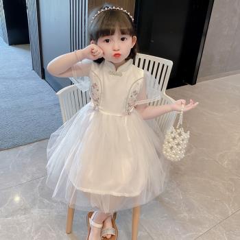 夏季兒童唐裝旗袍中國風連衣裙