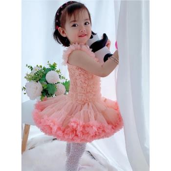 女童寶寶公主周歲生日禮服連衣裙