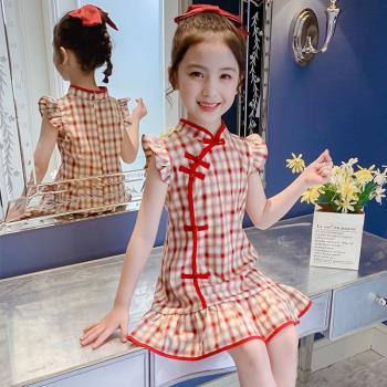 夏季公主裙中國風唐裝女童旗袍