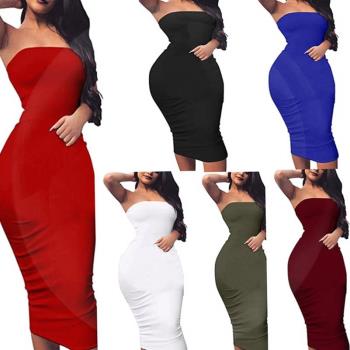 One-line neck sexy open back maternity dress womens clothin