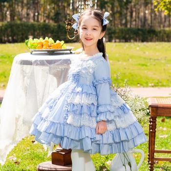 生日禮服裙女童西班牙公主洛麗塔