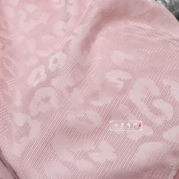 櫻花粉沙羅西裝套裝連衣裙布料