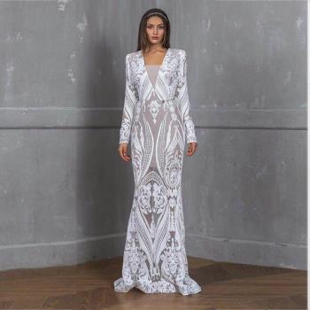 Lace embroidery dress evening dress 蕾絲刺繡連衣裙婚禮晚禮服