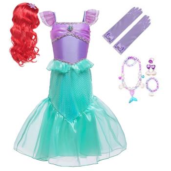 愛麗兒童小美人魚公主裝扮女孩花式六一cosplay人魚女童演出禮服
