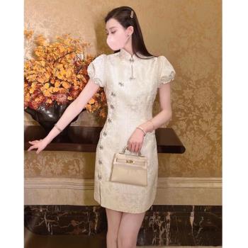 中國風年輕款連衣裙顯瘦改良旗袍
