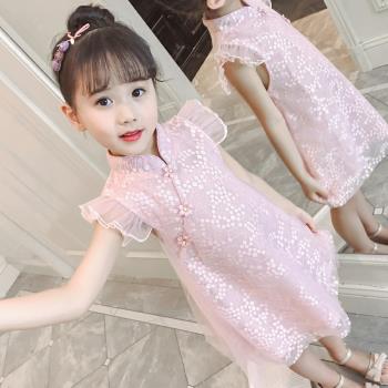 童裝洋氣5歲旗袍夏季連衣裙