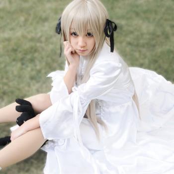 緣之空cosplay服裝 春日野穹 穹妹C服假發白色連衣裙動漫全套cos
