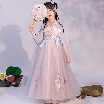 女童中國風雪紡夏季漢服襦裙唐裝