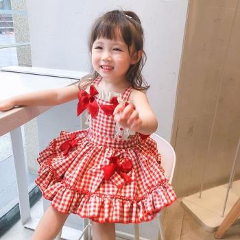 兒童連衣裙女童蘿莉塔lolita公主禮服裙洋裝夏天女寶寶洛麗塔裙子