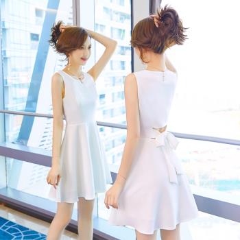 白色高級感夏季禮服仙女連衣裙