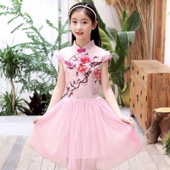 寶寶中國風兒童旗袍女孩古裝漢服