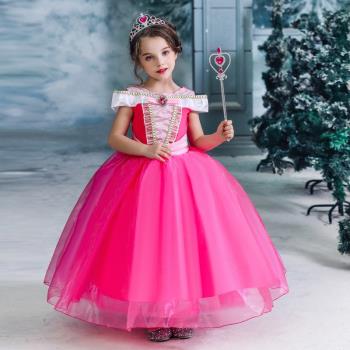 愛莎安娜禮服六一兒童演出公主裙