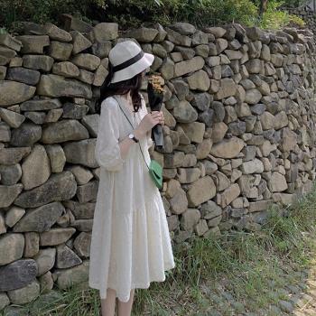 超仙寬松顯瘦泰國旅游拍照連衣裙