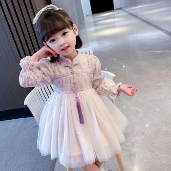 春裝兒童中國風女寶寶公主裙漢服